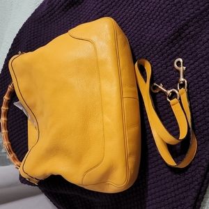 Gucci Yellow Leather Two-Way Bag